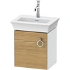 Image de Duravit Meuble sous lavabo White Tulip 38,4x29,8 cm, 1 porte, blanc brillant