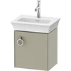 Image de Duravit Meuble sous-lavabo White Tulip 38,4x29,8 cm, 1 porte, taupe mat, à droite