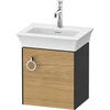 Image de Duravit Meuble sous-lavabo White Tulip 38,4x29,8 cm, 1 tiroir, gris naturel mat