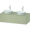 Image de Duravit White Tulip, Meuble sous-lavabo Mural, Largeur 1300 x Profondeur 550mm, avec 1x tiroir, avec Technologie Tip-on, WT4978BH3H3, Couleur: Taupe Brillant
