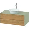 Image de Duravit White Tulip, Meuble sous-lavabo Mural, Largeur 1000 x Profondeur 550mm, avec 2 tiroirs, avec Technologie Tip-on, WT49860H5H3, Couleur: Nature