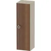 Image de Duravit White Tulip Armoire mi-Hauteur, Largeur 400 x Profondeur 360mm, 1 arrêt de Porte à Droite avec poignée, WT1333R77H3, Couleur: Corps : Taupe Haute Brillance, façade : Noyer américain Massif