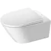 Image de Duravit WC suspendu, cuvette à chasse profonde D-Neo avec abattant, Rimless, blanc