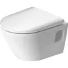Image de Ensemble WC Suspendu Duravit D-Neo, avec WC à Chasse deau Compact et abattant avec mécanisme de Fermeture Souple, 45870900A1-45870900A1