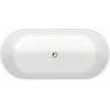 Image de Duravit Baignoire D-Neo 160x75x45 cm, autoportante, avec trop-plein, 2 repose-têtes, mat blanc