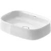 Image de Duravit Zencha lavabo à poser 550 mm, sans trou de radon, 2373550079, Couleur: blanc