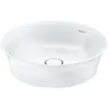 Image de Tulipe blanche à poser, largeur 430mm, sans trou pour robinet, sans trop-plein, 23624300791, Couleur: blanc