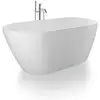 Image de Duravit Baignoire D-Neo 160x75x45 cm, indépendante, sans trop-plein, 2 poignées, mat blanc