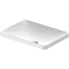 Image de Duravit D-Neo lavabo encastré, 600x440mm, sans trou pour robinet, sans trop-plein, blanc brillant, poli, 0358600079