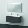 Image de Duravit Xbase, Ensemble de Meubles muraux, avec Armoire de Toilette LED, lavabo et Meuble sous-lavabo, Largeur 1200 mm, XB006704949, Couleur: Version