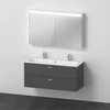 Image de Duravit Ensemble mobilier XBase 40x28,8cm, WT 2HL, WTU 2 SBK, vis aggloméré, gris m
