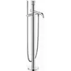 Image de Duravit Mitigeur monocommande baignoire White Tulip, bec 200 mm, sur pied, chrome