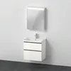 Image de Ensemble de Meubles D-Neo, lavabo de Meuble avec Meuble sous-lavabo Mural et Armoire de Toilette LED (Stop à Gauche), 650x2000mm, DE0115L2222, Couleur: Version