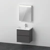 Image de Duravit Ensemble meuble D-Neo 650 mm, charnière gauche, graphite mat