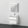 Image de Ensemble de Meubles D-Neo, lavabo de Meuble avec Meuble sous-lavabo Mural et Armoire de Toilette LED (Stop à Droite), 650x2000mm, DE0115R1818, Couleur: Version