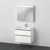 Image de Ensemble de Meubles D-Neo, Meuble lavabo avec Meuble sous-lavabo Mural et Armoire de Toilette LED, 800x2000mm, DE011602222, Couleur: Version