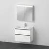 Image de Ensemble de Meubles D-Neo, Meuble lavabo avec Meuble sous-lavabo Mural et Armoire de Toilette LED, 800x2000mm, DE011601818, Couleur: Version