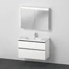 Image de Ensemble de Meubles D-Neo, Meuble lavabo avec Meuble sous-lavabo Mural et Armoire de Toilette LED, 1000x2000mm, DE011701818, Couleur: Version