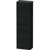 Image de Duravit Meuble semi-haut D-Neo 40x24x132cm, 1 porte, 4 étagères, noir oeuf