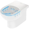 Image de Duravit WC sur pied, cuvette à chasse profonde No. 1 36,5x57 cm, 4,5 l, sortie horizontale, sans rebord, blanc