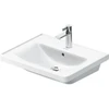 Image de Duravit Meuble vasque D-Neo 60x48 cm, avec robinetterie, blanc, avec trop-plein, trou de robinet