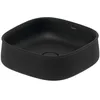 Image de Duravit Zencha lavabo à poser 420 mm, sans trou pour robinet, 2373421379, Couleur: Anthracite mat