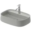 Image de Duravit Zencha lavabo à poser 550 mm, un trou pour robinet, 2374556771, Couleur: gris