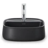 Image de Duravit Zencha vasque à poser 42x42 cm, avec trop-plein, anthracite mat