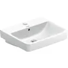 Image de Duravit No.1 lavabo, 1 trou de robinetterie, avec trop-plein, 550x460mm, partie inférieure vitrifiée, 2375550000