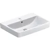 Image de Duravit No.1 lavabo, 1 trou de robinetterie, avec trop-plein, 650x460mm, dessous émaillé, 2375650000
