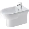 Image de Duravit No.1 Bidet au sol, avec trop-plein, 1 trou pour robinet, 365x650mm, Back to wall, blanc, 2297100000