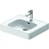 Image de Duravit Soleil by Starck lavabo, 550x480mm, avec trop-plein et trou pour robinet, 237655, 2376550000, Couleur: blanc