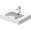 Image de Duravit Soleil by Starck lavabo pour Meuble, 600x480mm, avec trop-Plein et Trou pour Robinet, 237760, 23776000001, Couleur: Blanc