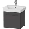 Image de Duravit No.1 bâti-Support pour lavabo, 1 tiroir, 490x426x478mm, avec découpe Siphon, tiroir intérieur, N143800, Couleur: Décor Graphite Mat