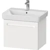 Image de Duravit No.1 bâti-Support pour lavabo, 1 tiroir, 590x426x478mm, avec découpe Siphon, tiroir intérieur, N143820, Couleur: Décor Blanc Mat
