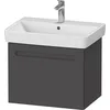 Image de Duravit No.1 bâti-Support pour lavabo, 1 tiroir, 590x426x478mm, avec découpe Siphon, tiroir intérieur, N143820, Couleur: Décor Graphite Mat