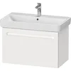 Image de Duravit No.1 bâti-Support pour lavabo, 1 tiroir, 740x426x478mm, avec découpe Siphon, tiroir intérieur, N143830, Couleur: Décor Blanc Mat