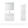 Image de Duravit Armoire semi-haute No. 1 40x36x132 cm, 4 étagères, porte gauche, blanc mat