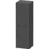 Image de Duravit No.1 Armoire mi-Haute, 1 Porte, charnières à Gauche, 400x360x1320mm, 4 tablettes en Verre, N11308L, Couleur: Graphite Mat