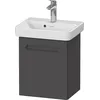 Image de Duravit No.1 bâti-Support pour lavabo, charnières à Gauche, 390x316x478mm, N14266L, Couleur: Décor Graphite Mat