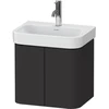 Image de Duravit Meuble sous-lavabo Happy D.2 Plus 47,5x35x41,5 cm, 2 portes, graphite supermat