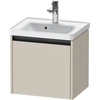 Image de Duravit Meuble sous lavabo Ketho.2 48,4x37,5x44 cm, 1 tiroir, suspendu, taupe mat