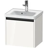 Image de Duravit Meuble sous-lavabo Ketho.2 48,4x37,5x44cm, 1 tiroir, suspendu, blanc brillant