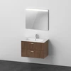 Image de Duravit Ensemble de meubles XBase 2 tiroirs, 83 cm, noyer foncé