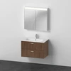 Image de Duravit Ensemble de meubles XBase 83 cm, noyer foncé