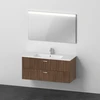 Image de Duravit Ensemble meuble XBase 2 tiroirs, 123 cm, noyer foncé