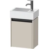 Image de Duravit Meuble sous-lavabo Ketho.2 36,4x23,8 cm, à droite, Taupe, 1 porte, suspendu