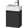 Image de Duravit Meuble sous lavabo Ketho.2 36,4x23,8 cm, à droite, gris, 1 porte, suspendu