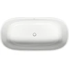 Image de Duravit Baignoire balnéo Zencha 180x90 cm, 2 jets, autoportante, blanche