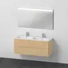 Image de Duravit Ensemble meuble XBase 2 tiroirs, 130 cm, chêne naturel